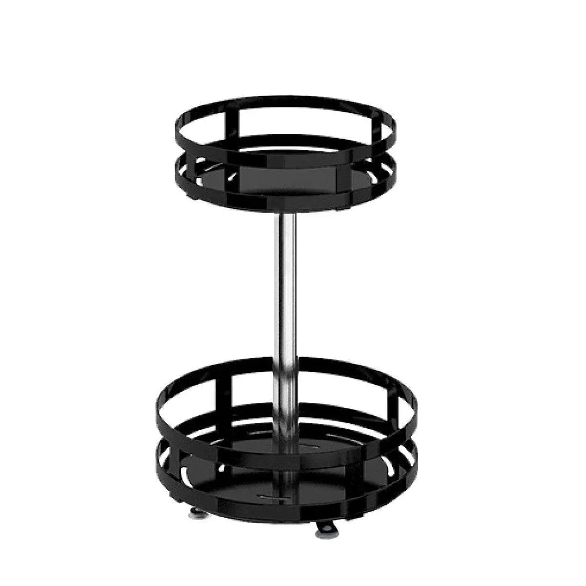 Kitchen Rotating Spice Rack Triple Layer Countertop Organizer Storage Shelf - Double Layer